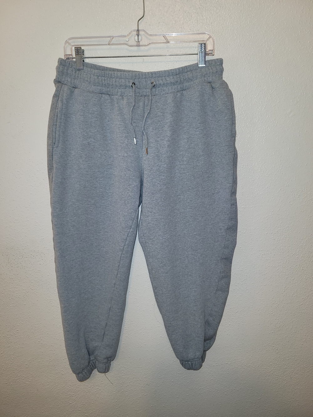 Quince Organic Cotton Fleece Jogger Sweatpants Gray Women’s Medium